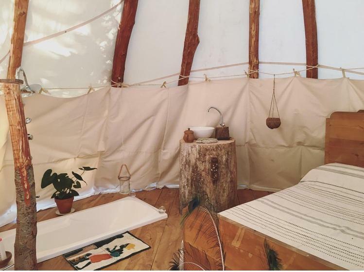 Tipi Lodge Dans La Foret Mimizan-Plage Buitenkant foto
