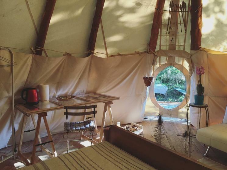 Tipi Lodge Dans La Foret Mimizan-Plage Buitenkant foto