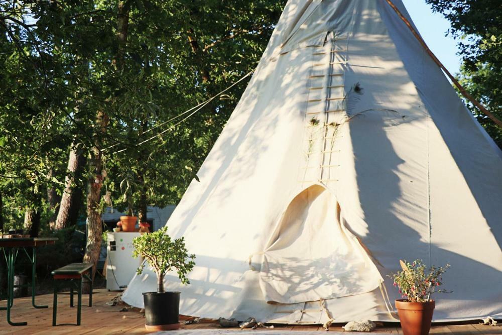 Tipi Lodge Dans La Foret Mimizan-Plage Buitenkant foto