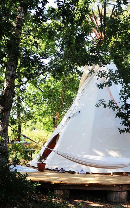 Tipi Lodge Dans La Foret Mimizan-Plage Buitenkant foto